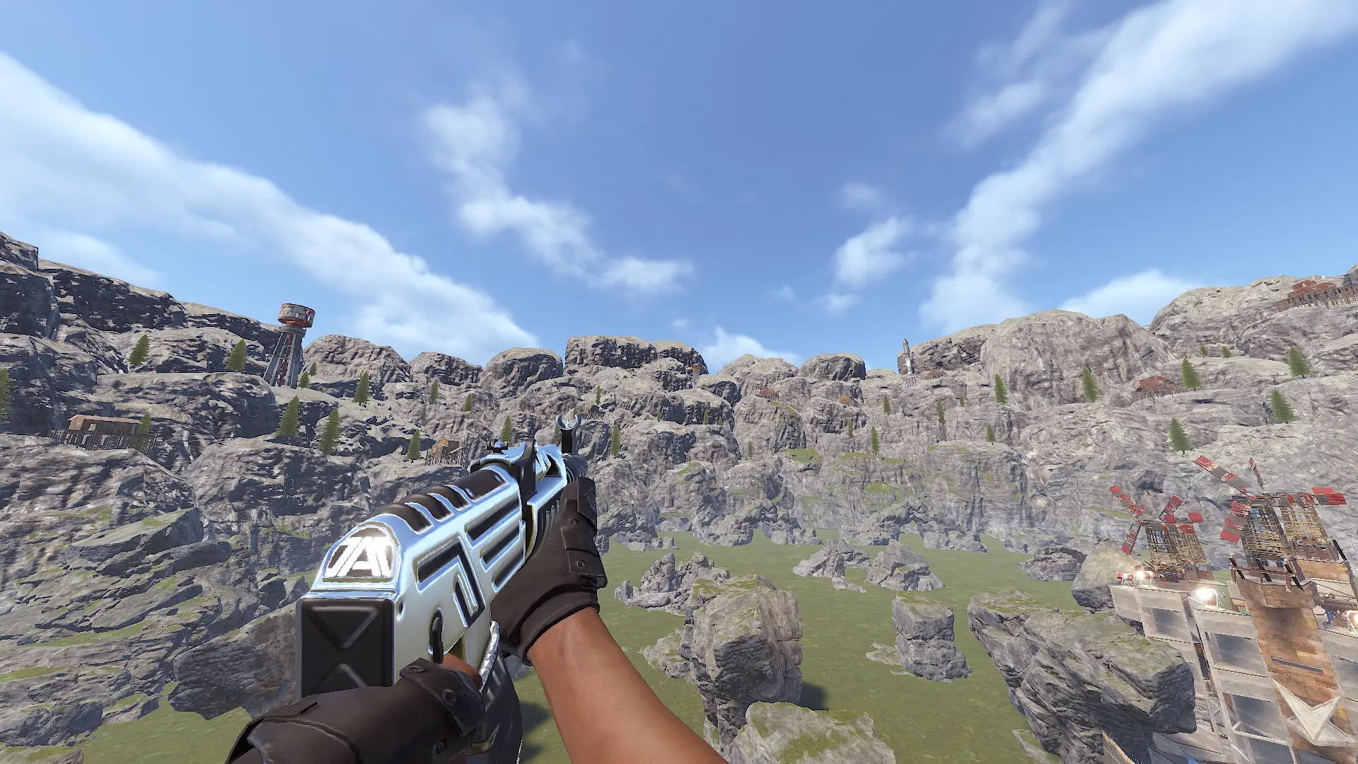 Rust gameplay with LunaForge color enhancement applied